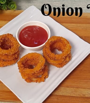 Eggless onion rings